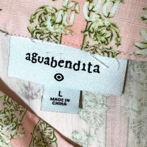 NWT Agua Bendita x Target Tile Garden Floral Mini with Flutter Sleeves - Picture 8 of 9